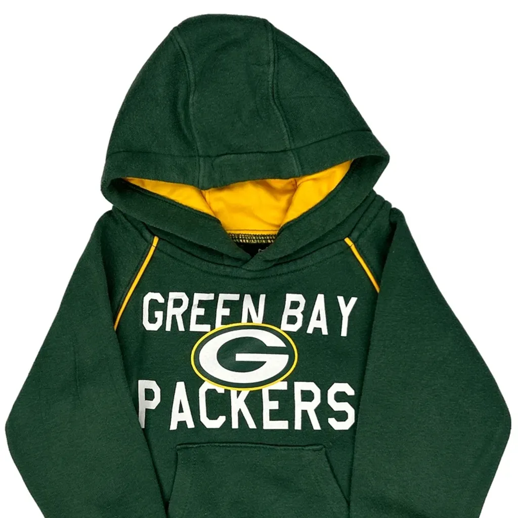 Age 2 Green Bay Packers N.F.L. Team Apparel Hoodie - XS Green Cotton - Image 6
