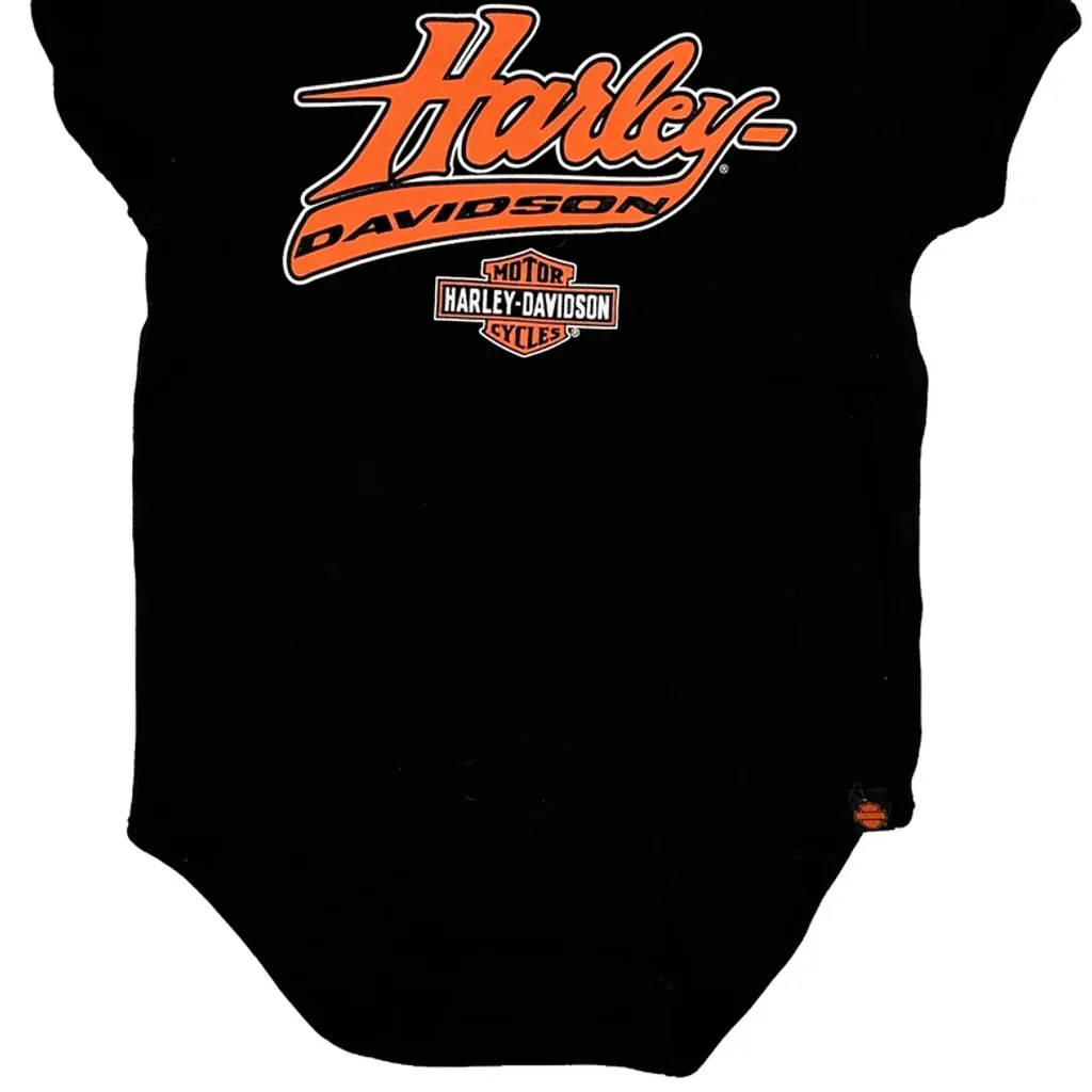 Age 2 Harley Davidson T-Shirt - 3XS Black Cotton - Image 4