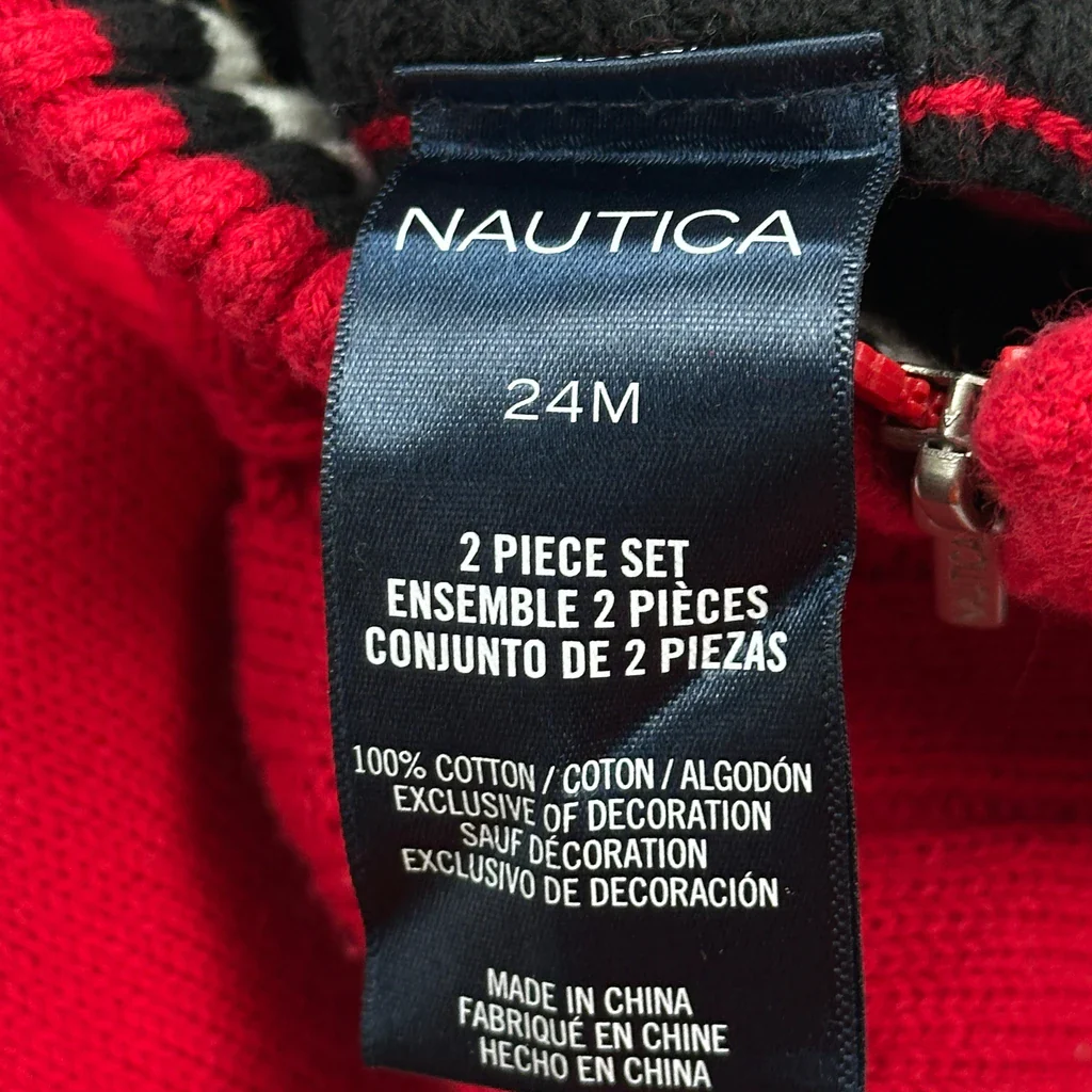 Age 2 Nautica Matching Set - 3XS Red Cotton - Image 3