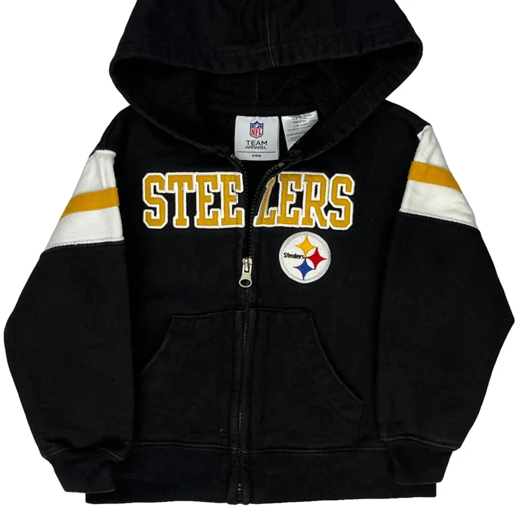 Age 2 Nfl Hoodie - 2XS Black Cotton Blend - Image 4