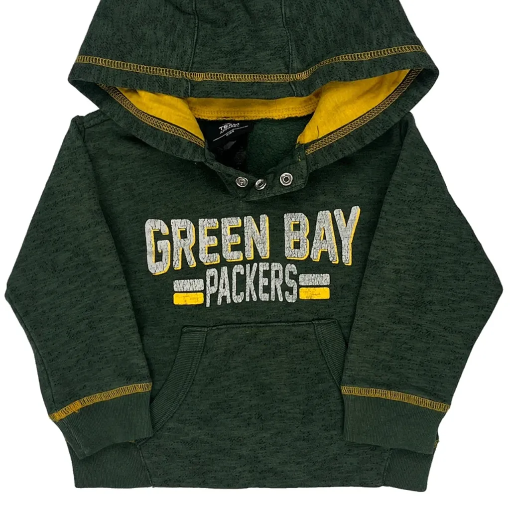 Age 2 Nfl Green Bay Packers Hoodie - 2XS Green Cotton Blend - Image 4