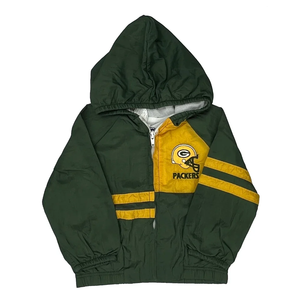 Age 2 Nfl Football Windbreaker - XS Green Nylon