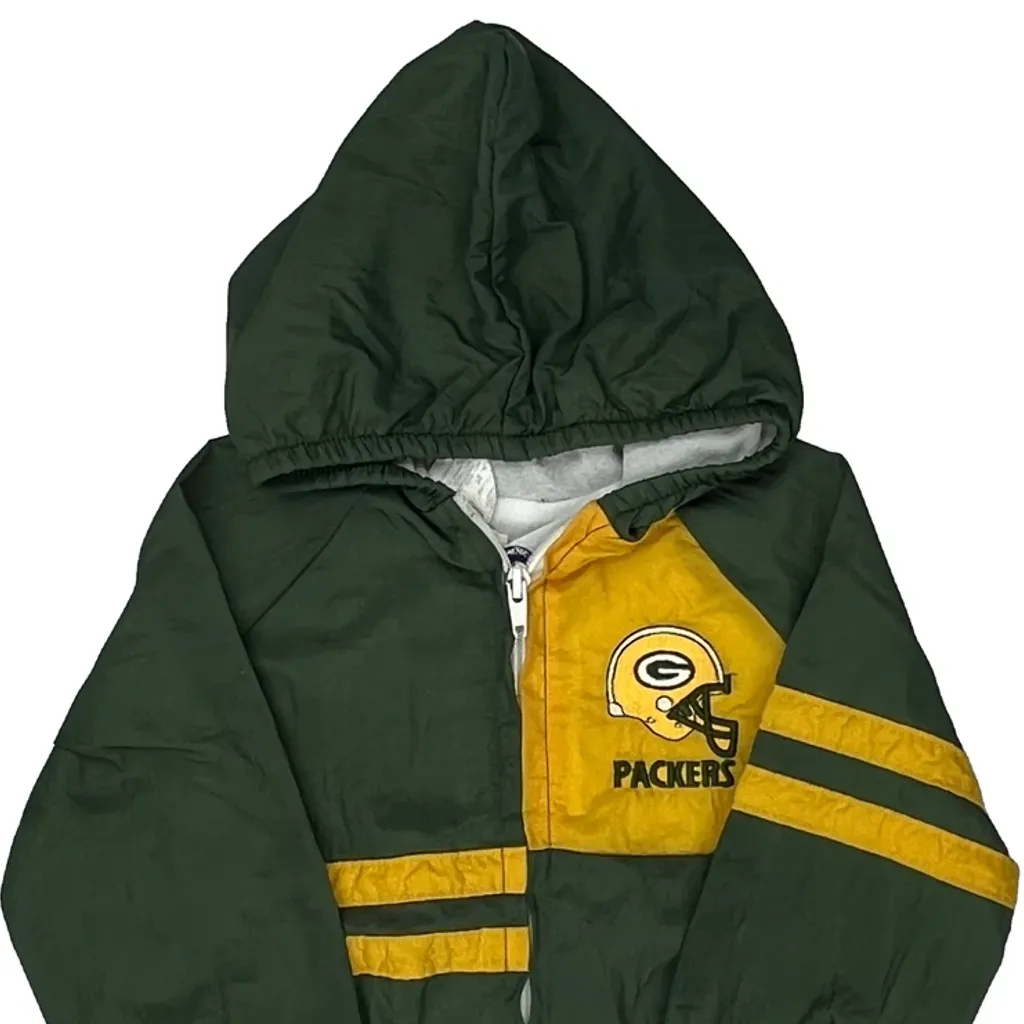 Age 2 Nfl Football Windbreaker - XS Green Nylon - Image 4
