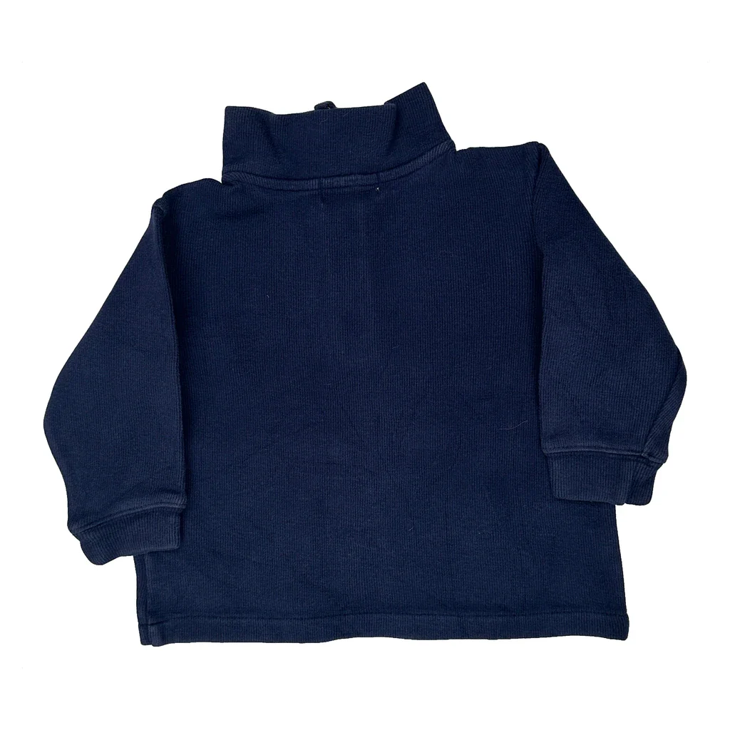 Age 2 Polo By Ralph Lauren 1/4 Zip - 2XS Navy Cotton - Image 2