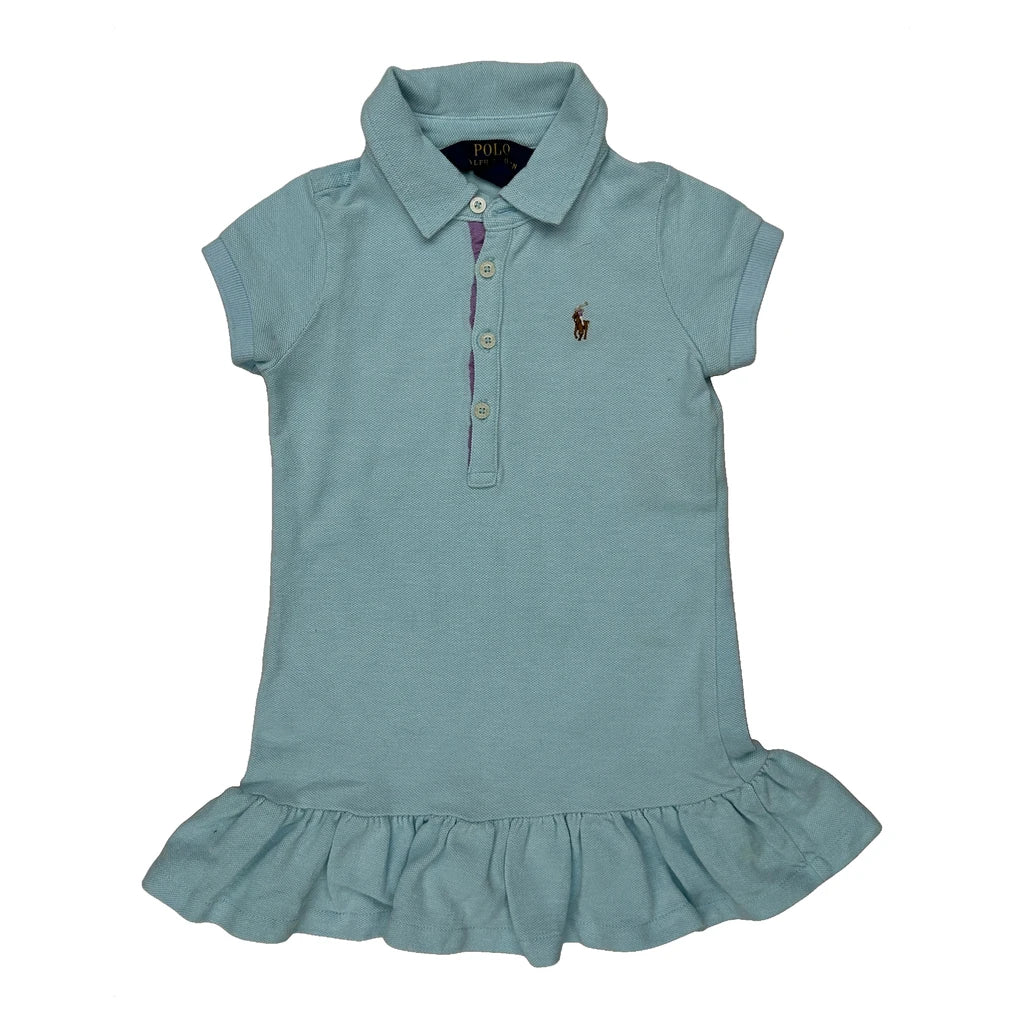Age 2 Polo By Ralph Lauren Dress - XS Blue Cotton