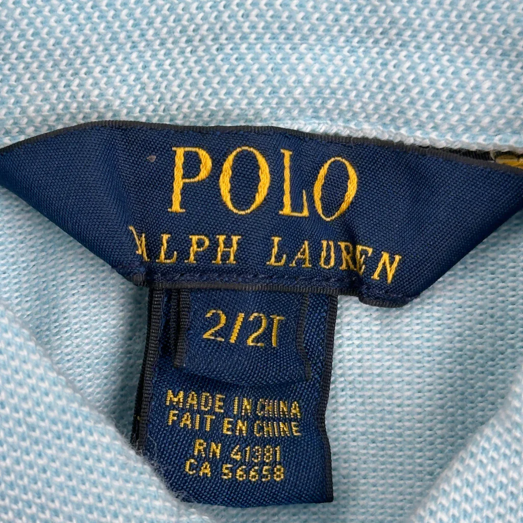 Age 2 Polo By Ralph Lauren Dress - XS Blue Cotton - Image 3