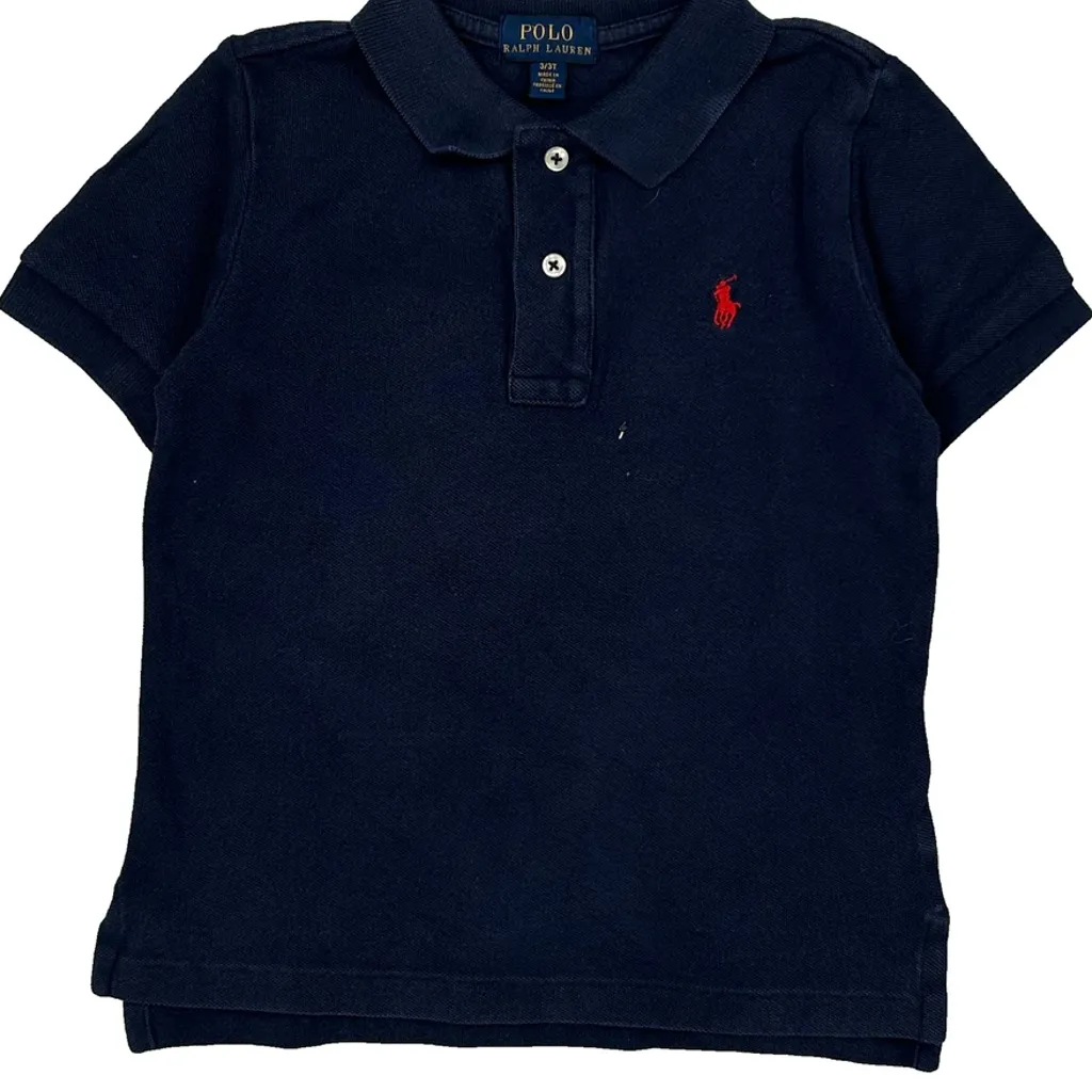 Age 2 Polo By Ralph Lauren Polo Shirt - 2XS Navy Cotton - Image 4