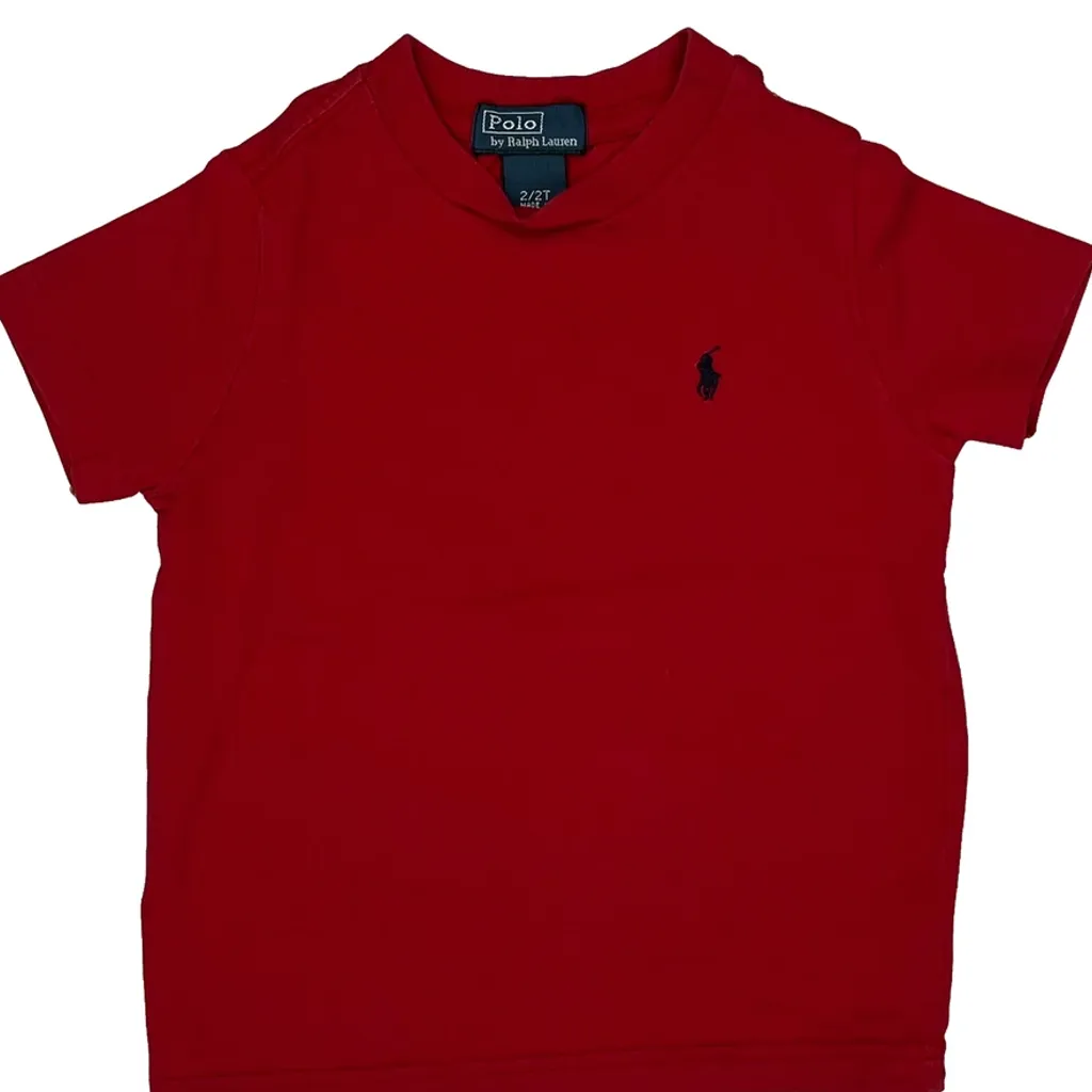 Age 2 Polo By Ralph Lauren T-Shirt - 2XS Red Cotton - Image 5