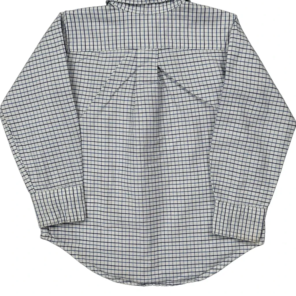 Age 2 Ralph Lauren Checked Shirt - XS White Cotton - Image 7