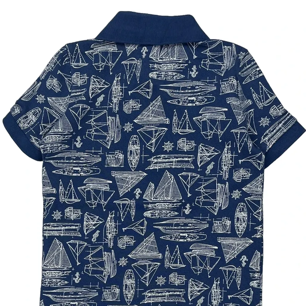 Age 2 Ralph Lauren Nautical Print Sweater - 2XS Blue Cotton - Image 6