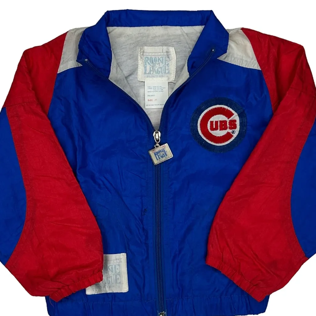 Age 2 Rookie League Chicago Cubs Windbreaker - 2XS Blue Nylon - Image 4