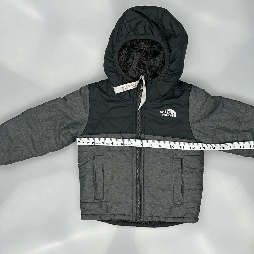 Age 2 The North Face Puffer - 2XS Grey Polyester - Image 3