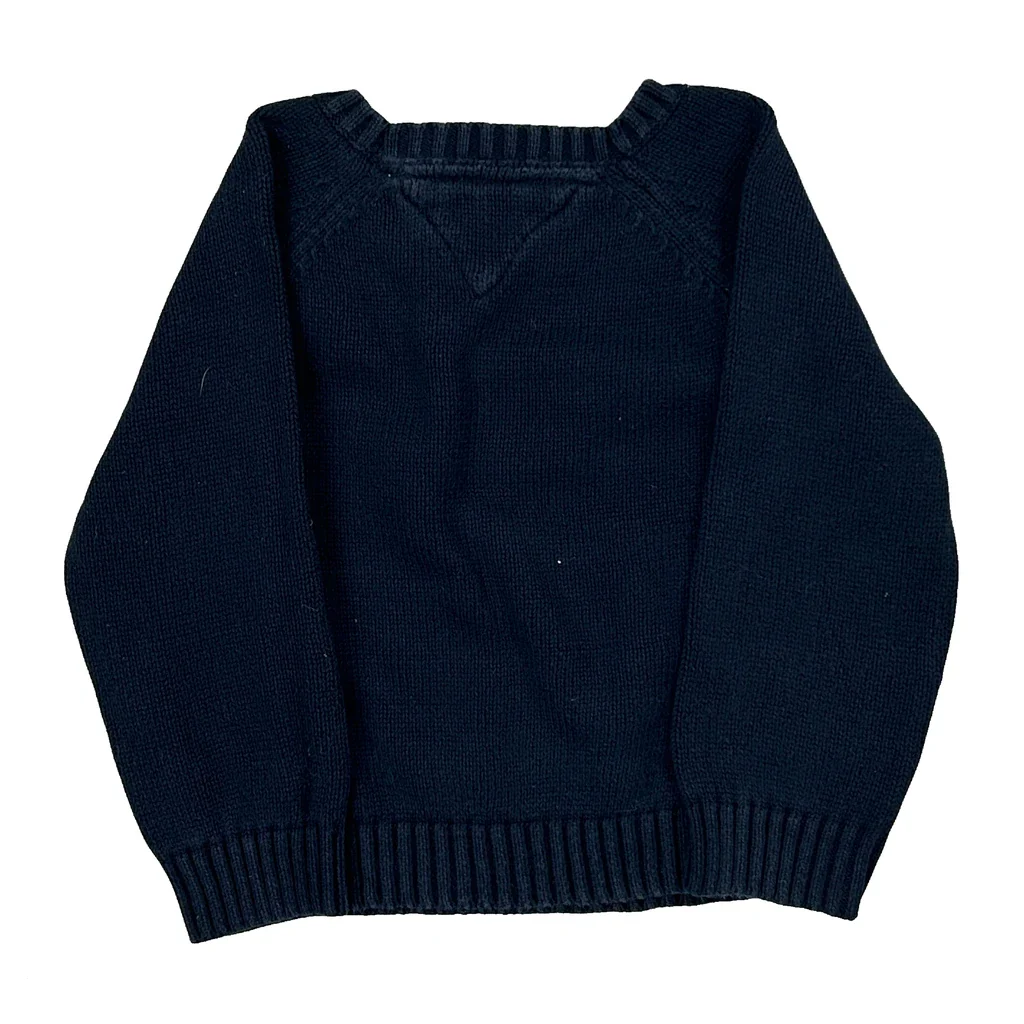 Age 2 Tommy Hilfiger Jumper - 2XS Navy Cotton - Image 2