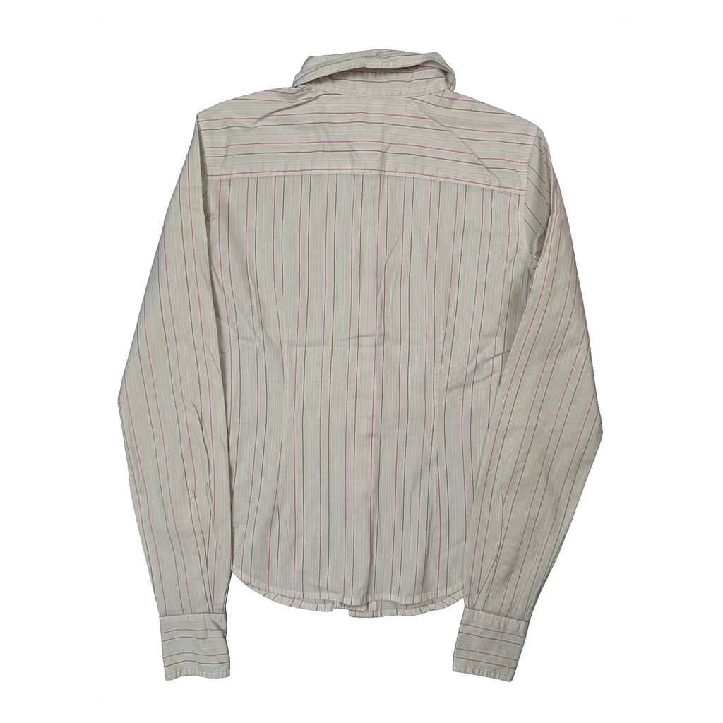 Age 2 Tommy Hilfiger Striped Shirt - 3XS White Cotton - Image 2