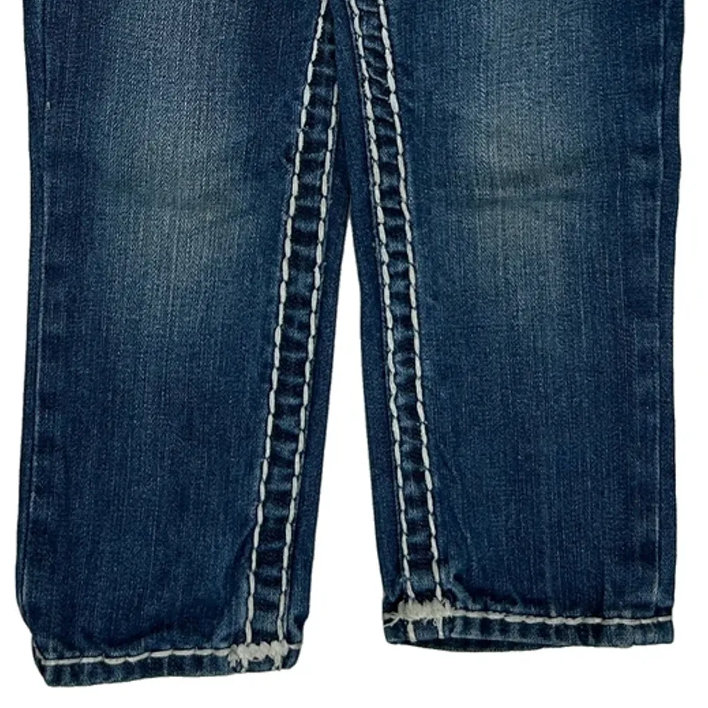 Age 2 True Religion Contrast Stitch Jeans - Xx-Smallw 16L Blue Denim - Image 9