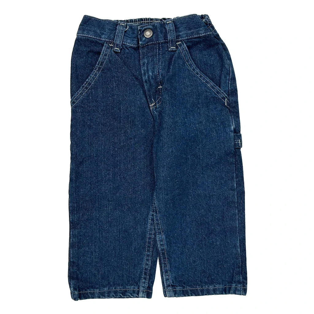 Age 2 Wrangler Carpenter Jeans - XS Blue Cotton - Image 2