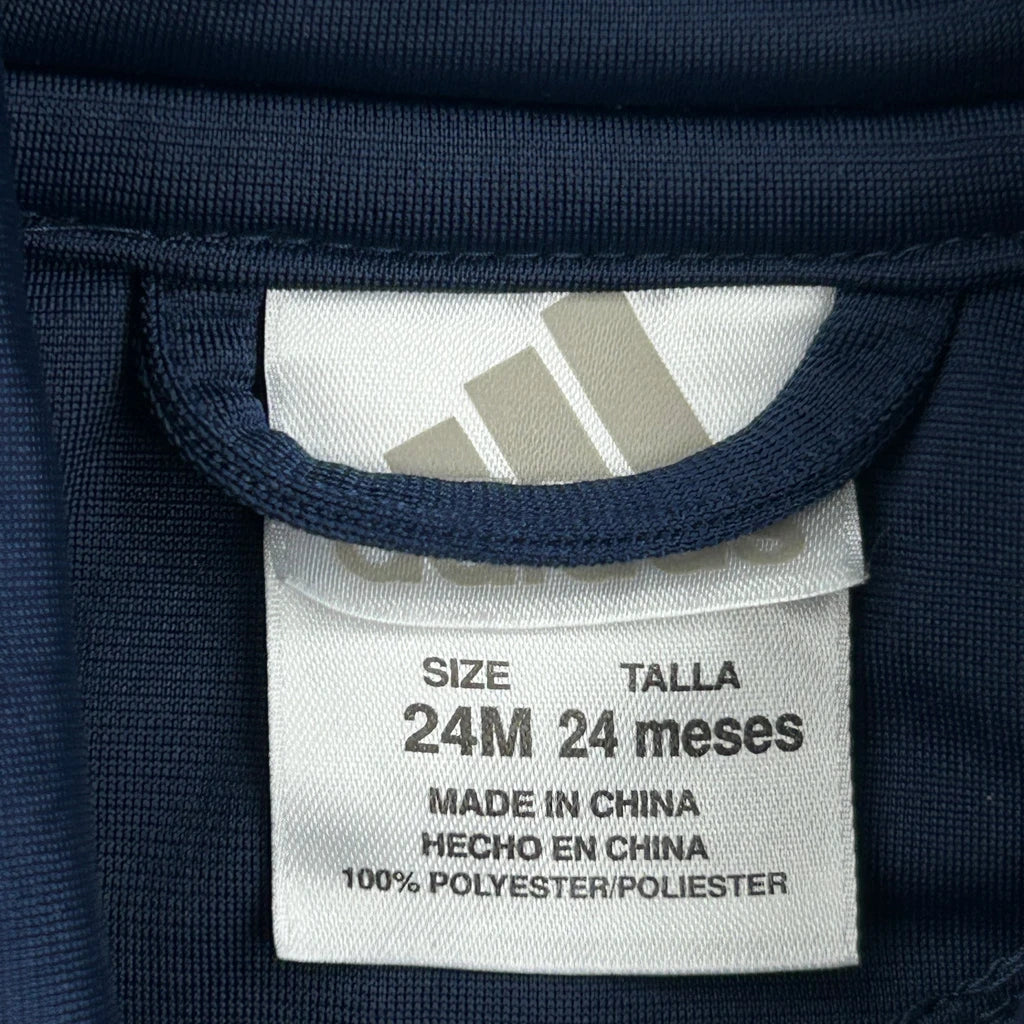 Age 24 Months Adidas Track Jacket - 2XS Navy Polyester - Image 3