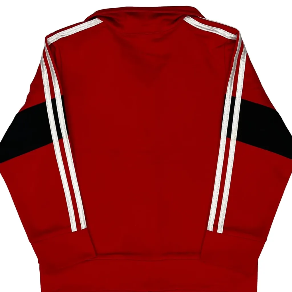 Age 24 Months Adidas Striped Track Jacket - 2XS Red Polyester - Image 6