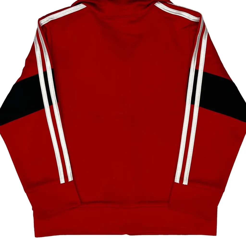 Age 24 Months Adidas Striped Track Jacket - 2XS Red Polyester - Image 7
