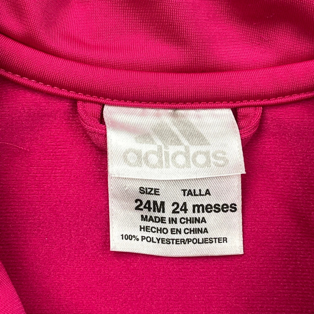 Age 24 Months Adidas Track Jacket - 2XS Pink Polyester - Image 3