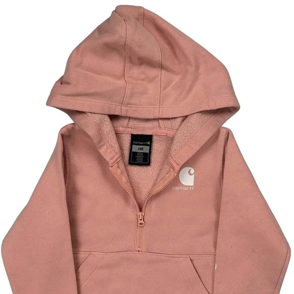 Age 24 Months Carhartt Hoodie - 3XS Pink Cotton - Image 4