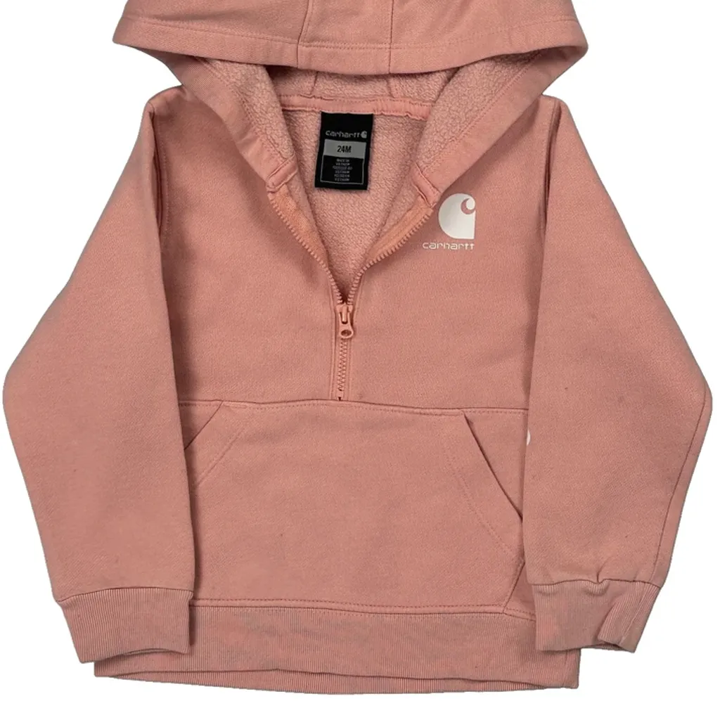 Age 24 Months Carhartt Hoodie - 3XS Pink Cotton - Image 5