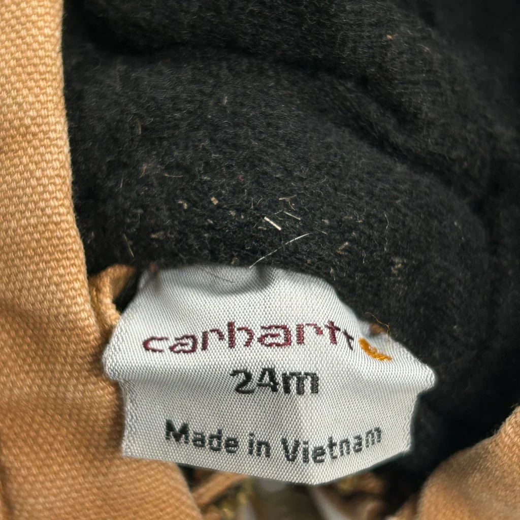 Age 24 Months Carhartt Jacket - 2XS Brown Cotton - Image 3