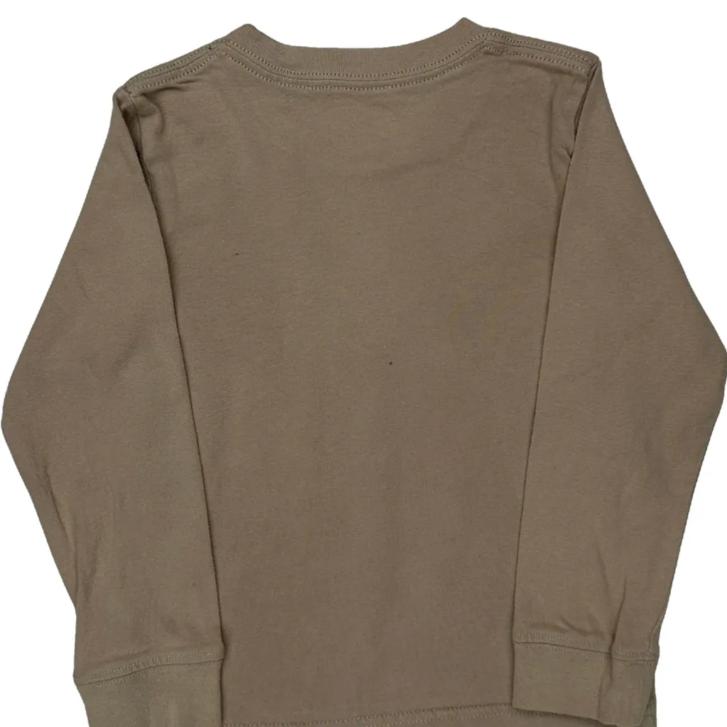 Age 24 Months Carhartt Graphic Long Sleeve T-Shirt - 2XS Beige Cotton - Image 6