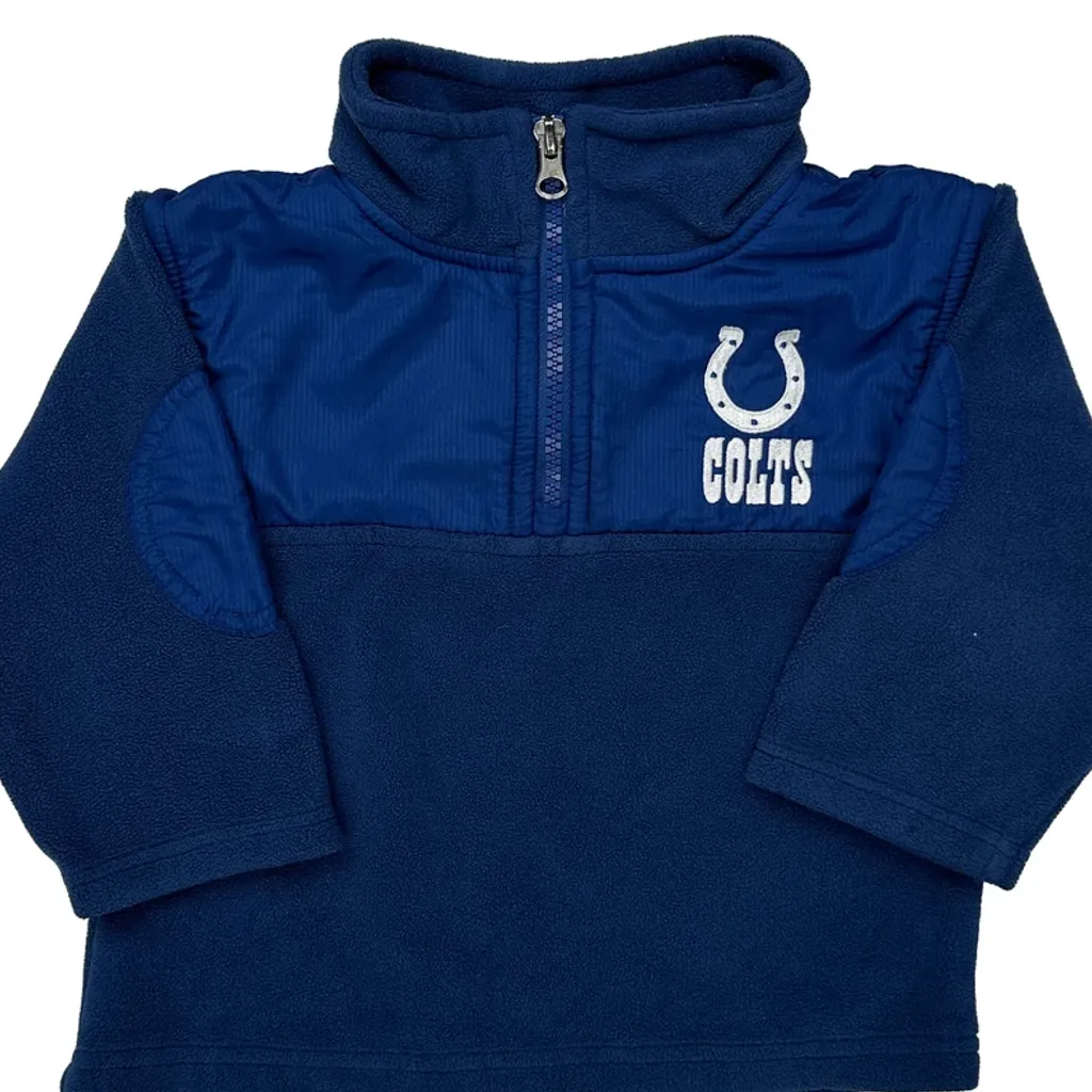 Age 24 Months Colts Nfl 1/4 Zip - 2XS Blue Polyester - Image 5