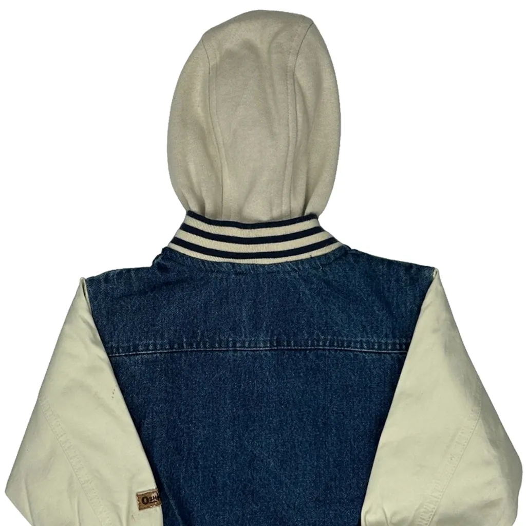 Age 24 Months Oshkosh Varsity Jacket - Large Cream Cotton - Image 7