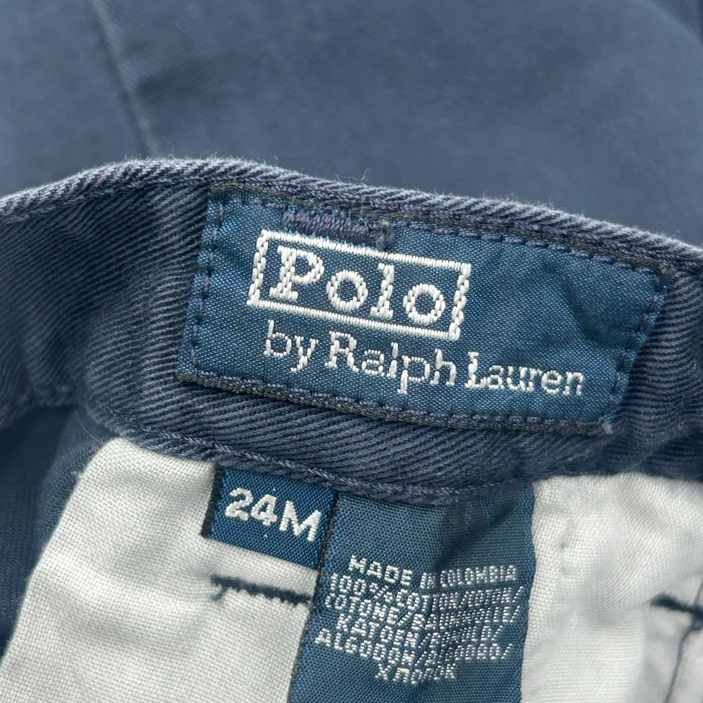Age 24 Months Polo By Ralph Lauren Trousers - 3XS Navy Cotton - Image 3