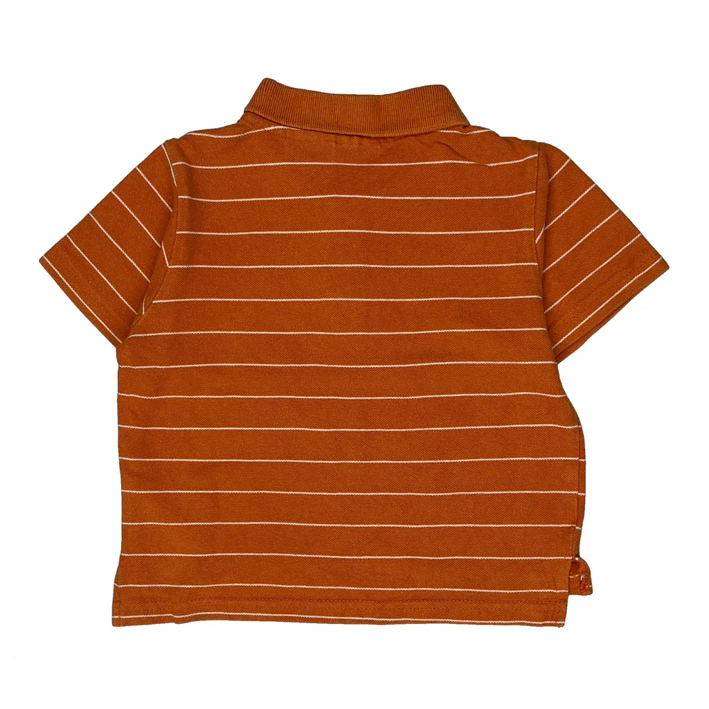 Age 24 Months Timberland Striped Polo Shirt - 2XS Orange Cotton - Image 2