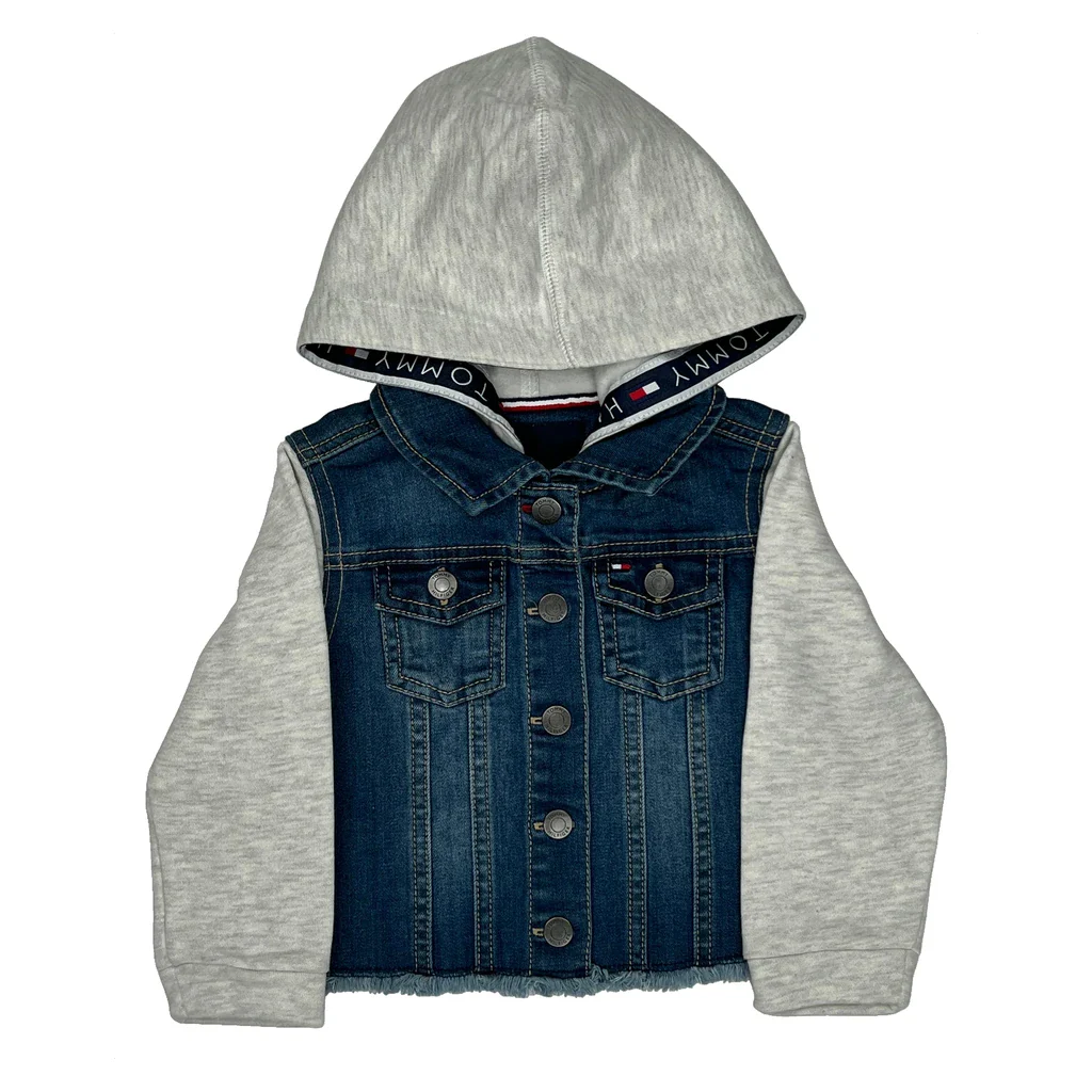 Age 24 Months Tommy Hilfiger Denim Jacket - 3XS Blue Cotton