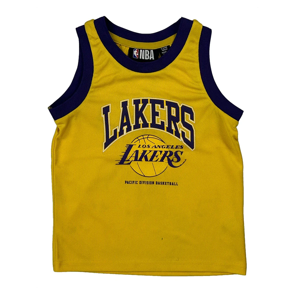 Age 3-4 Nba Jersey - XS Yellow Polyester