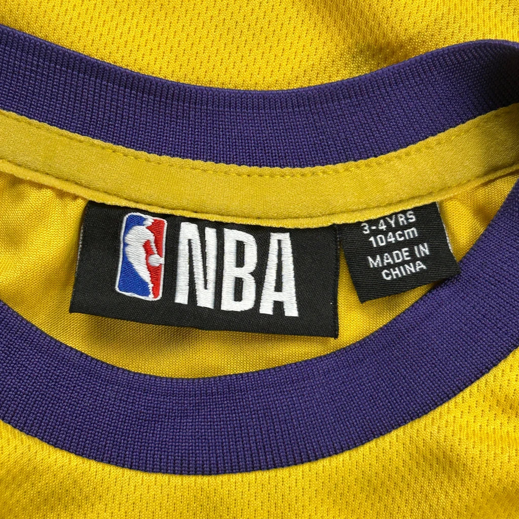 Age 3-4 Nba Jersey - XS Yellow Polyester - Image 3
