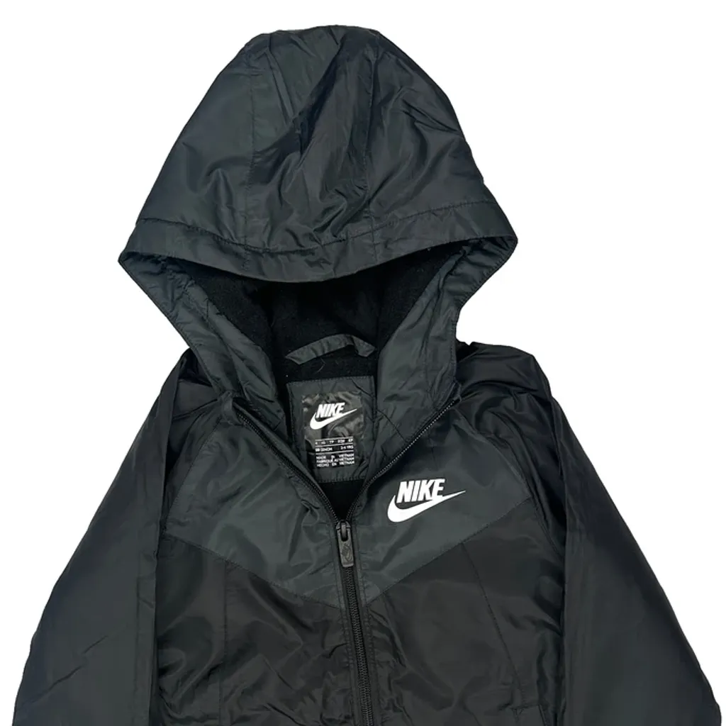 Age 3-4 Nike Windbreaker - XS Black Polyester - Image 4