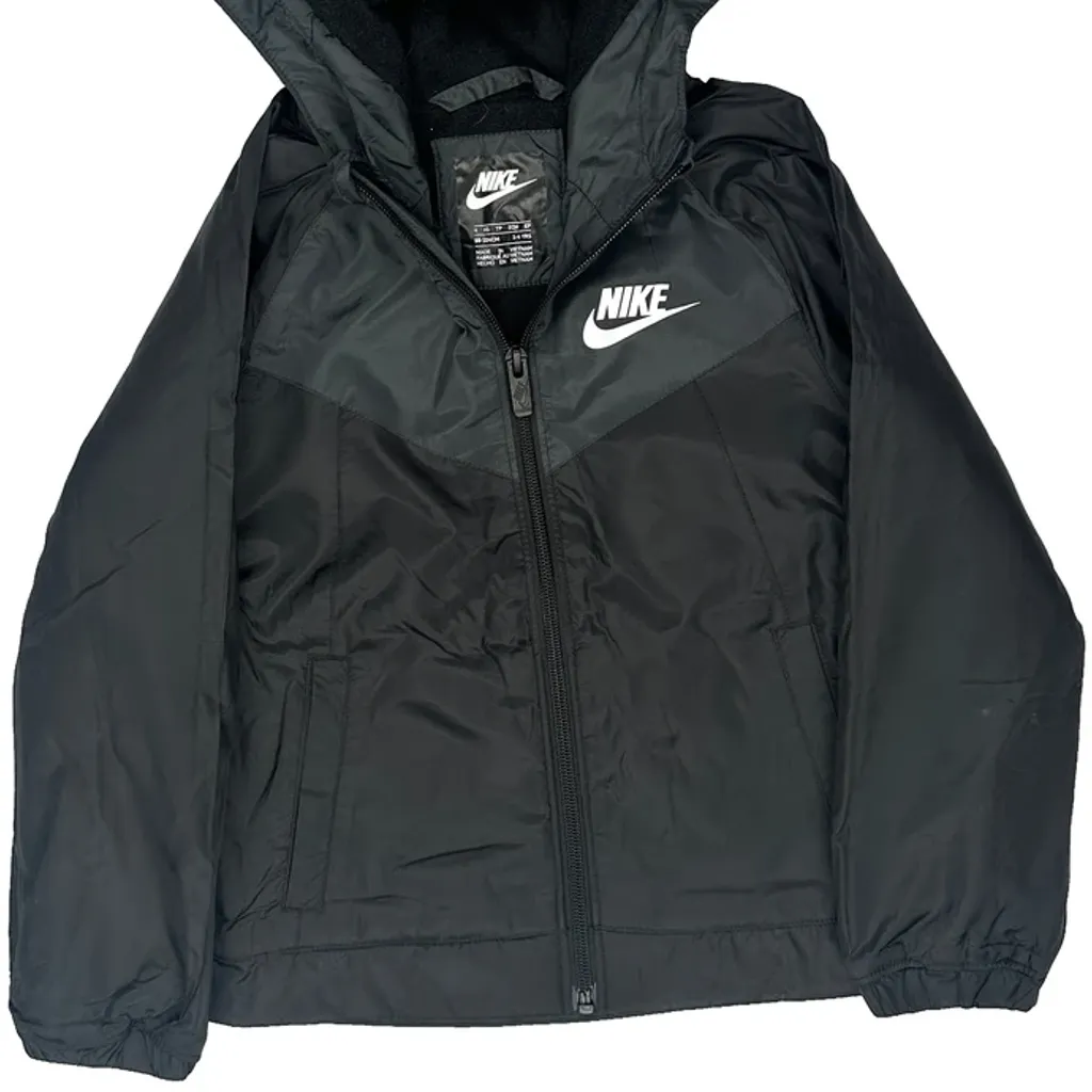 Age 3-4 Nike Windbreaker - XS Black Polyester - Image 5