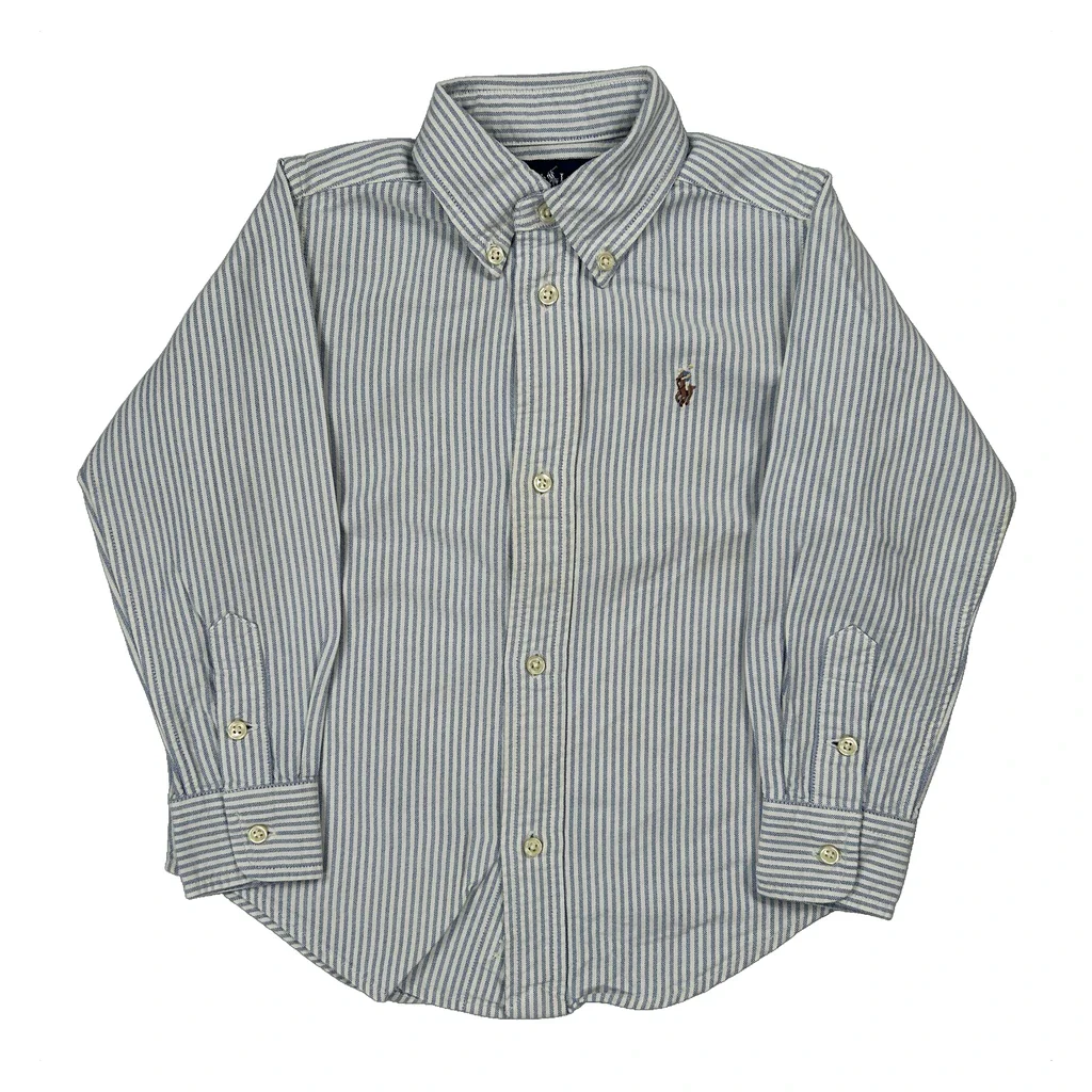 Age 3-4 Ralph Lauren Shirt - XS Blue Cotton