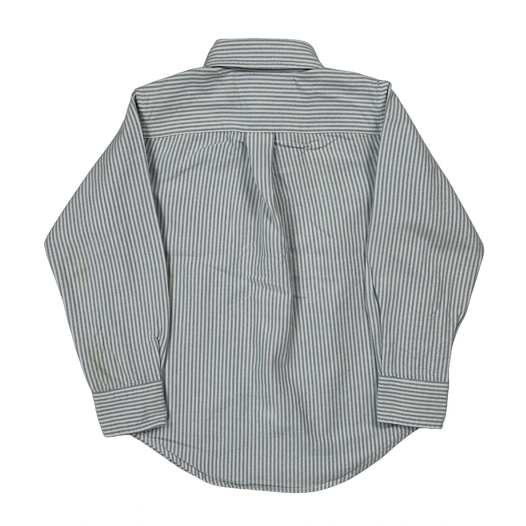 Age 3-4 Ralph Lauren Shirt - XS Blue Cotton - Image 2