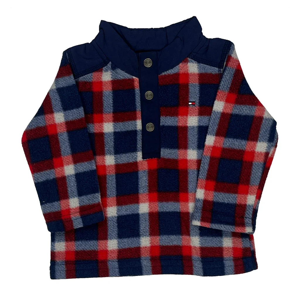 Age 3-6 Months Tommy Hilfiger Checked Flannel Shirt - 3XS Multicoloured Cotton
