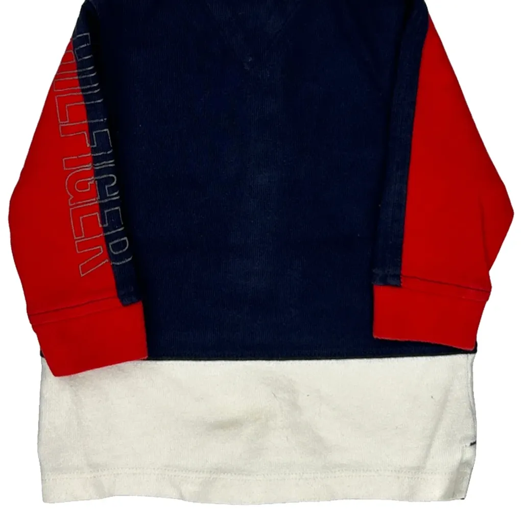 Age 3-6 Months Tommy Hilfiger Spellout Rugby Shirt - 2XS Navy Cotton - Image 7