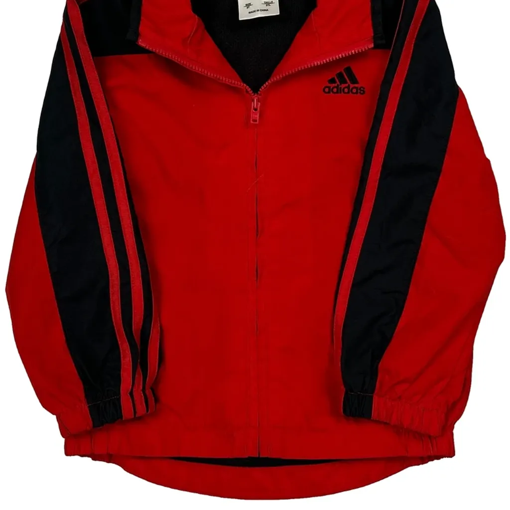Age 3 Adidas Track Jacket - XS Red Polyester - Image 4