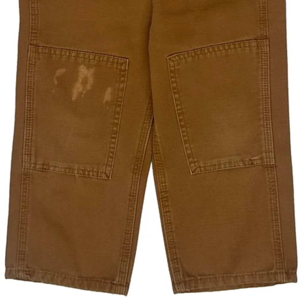 Age 3 Carhartt Double Knee Dungarees - 2XS Brown Cotton - Image 5