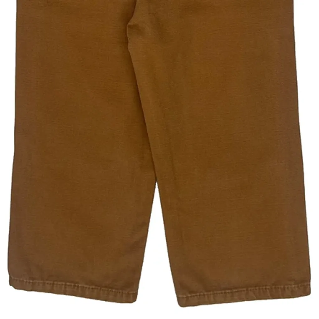 Age 3 Carhartt Double Knee Dungarees - 2XS Brown Cotton - Image 7