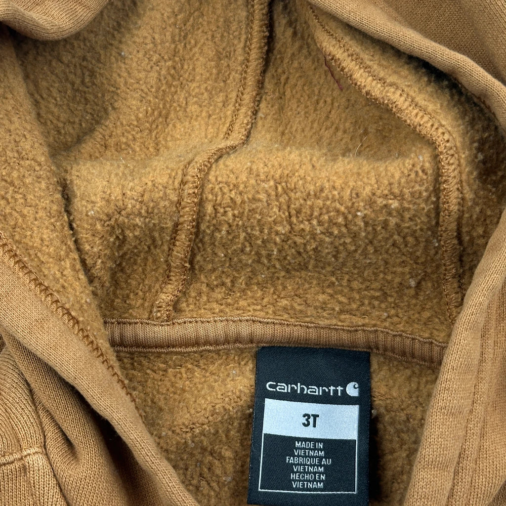 Age 3 Carhartt Hoodie - XS Brown Cotton - Image 3