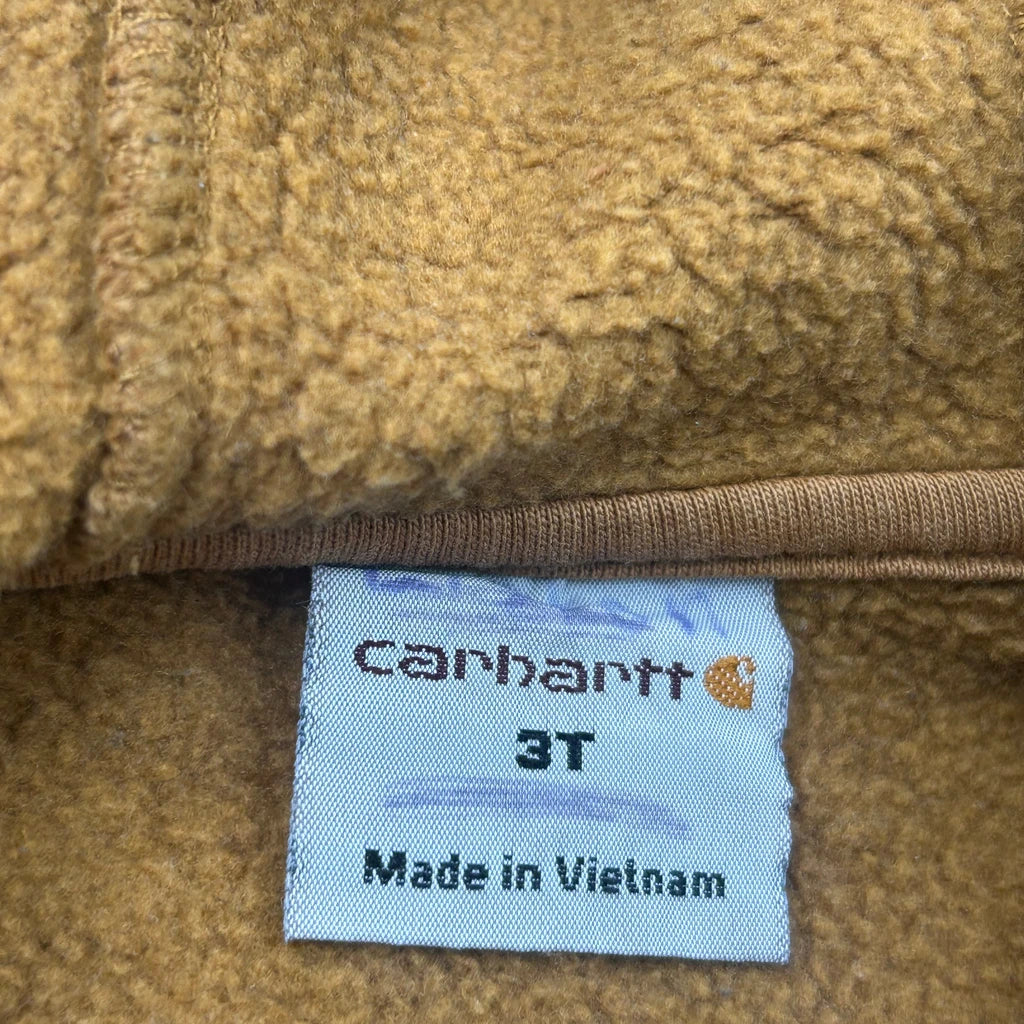 Age 3 Carhartt Hoodie - 2XS Brown Cotton - Image 3
