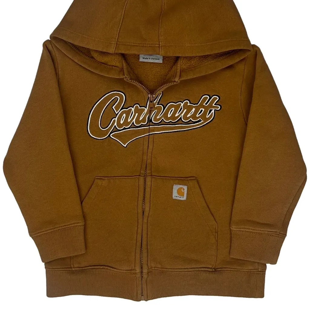 Age 3 Carhartt Hoodie - 2XS Brown Cotton - Image 5