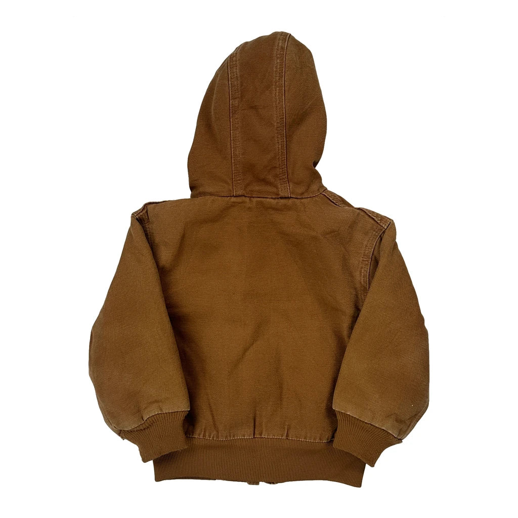 Age 3 Carhartt Jacket - 3XS Brown Cotton - Image 2