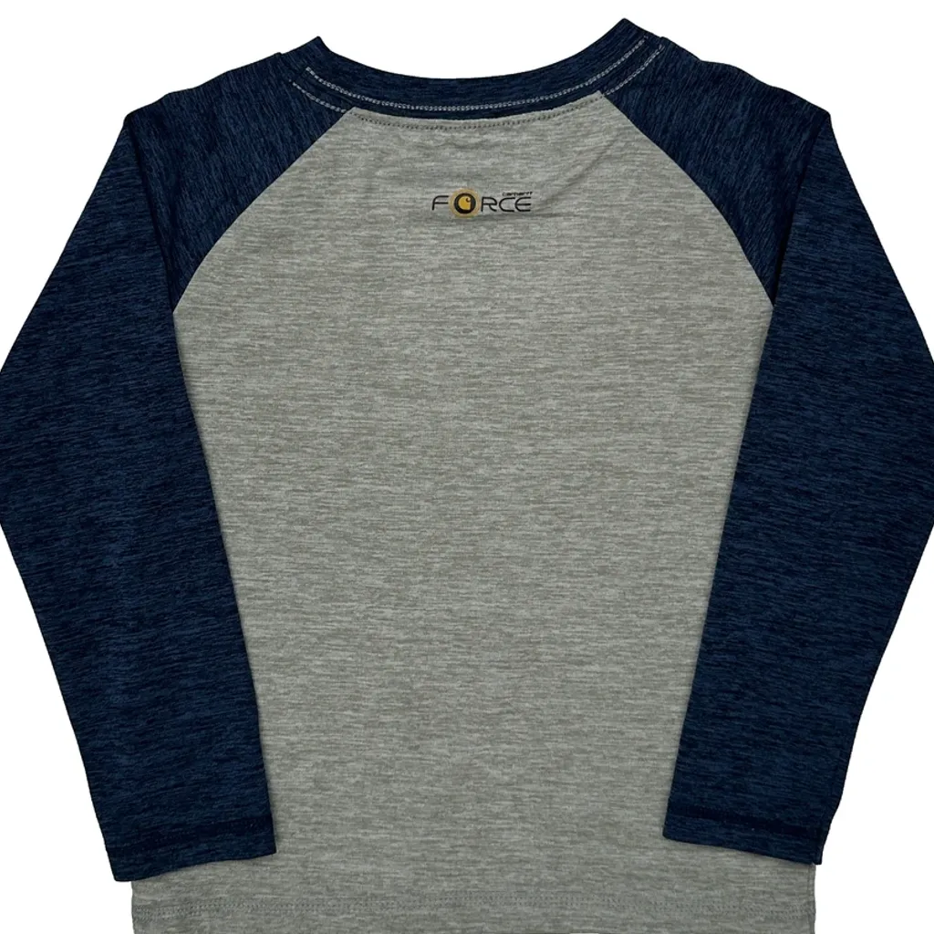 Age 3 Carhartt Long Sleeve T-Shirt - XS Grey Cotton - Image 7
