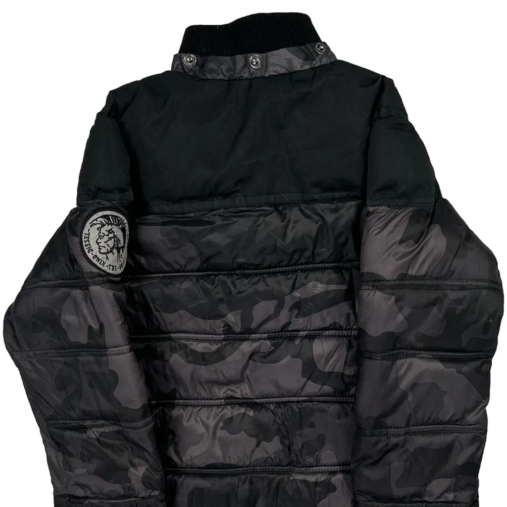 Age 3 Diesel Camo Puffer - XS Black Polyester - Image 7
